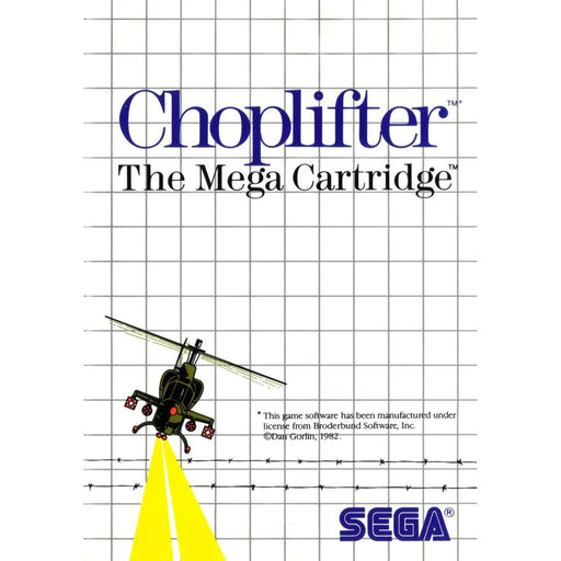 Choplifter! (Sega Master System) - Premium Video Games - Just $0! Shop now at Retro Gaming of Denver