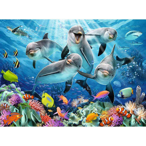 Puzzle: Dolphins in the Coral Reef - Premium Puzzle - Just $18! Shop now at Retro Gaming of Denver