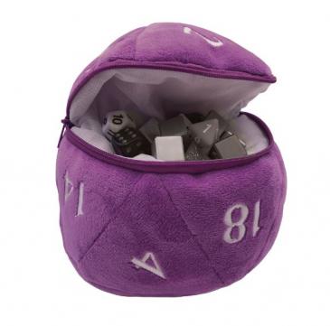 D20 Plush Dice Bag - Purple - Premium Accessories - Just $13.99! Shop now at Retro Gaming of Denver