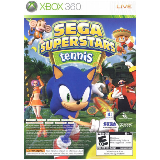 Sega Superstars Tennis/Xbox Live Arcade (Xbox 360) - Premium Video Games - Just $0! Shop now at Retro Gaming of Denver
