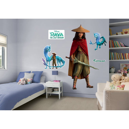 Raya and The Last Dragon Raya and the Red Cloak RealBig  - Officially Licensed Disney Removable Wall Decal - Premium Vinyl Die-Cut Character - Just $69.99! Shop now at Retro Gaming of Denver