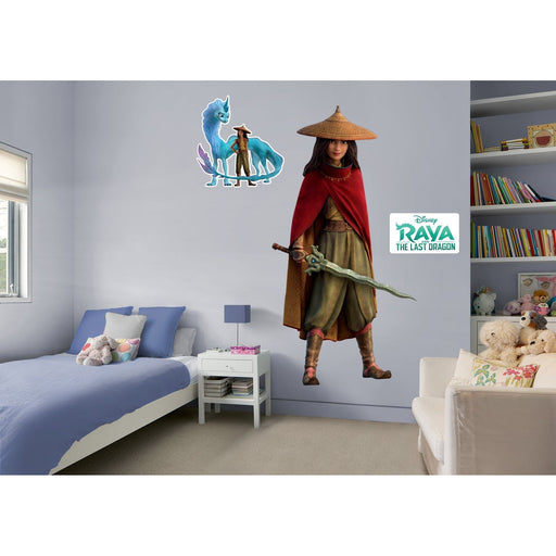 Raya and The Last Dragon Raya and the Red Cloak RealBig  - Officially Licensed Disney Removable Wall Decal - Premium Vinyl Die-Cut Character - Just $69.99! Shop now at Retro Gaming of Denver