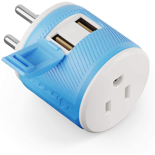 Thailand Travel Adapter - 3 in 1 - 2 USB - Type O - Compact Design (U2U-18) - Premium Travel adapter - Just $13.99! Shop now at Retro Gaming of Denver
