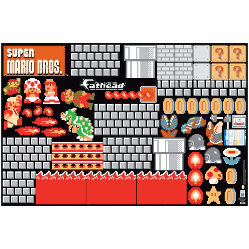 Super Mario Bros.���: Bowser Castle Room Theme Mural        - Officially Licensed Nintendo Removable Wall   Adhesive Decal - Premium Mural - Just $99.99! Shop now at Retro Gaming of Denver