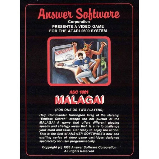 Malagai (Atari 2600) - Premium Video Games - Just $0! Shop now at Retro Gaming of Denver