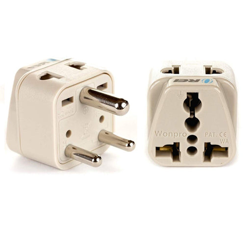 India, Nepal Travel Adapter - 2 in 1 - Type D - Compact Design (DB-10) - Premium  - Just $4.99! Shop now at Retro Gaming of Denver