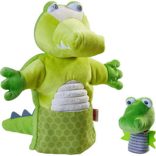 Glove Puppet Crocodile With Baby Hatchling Finger Puppet - Premium Puppets & Theater - Just $19.99! Shop now at Retro Gaming of Denver