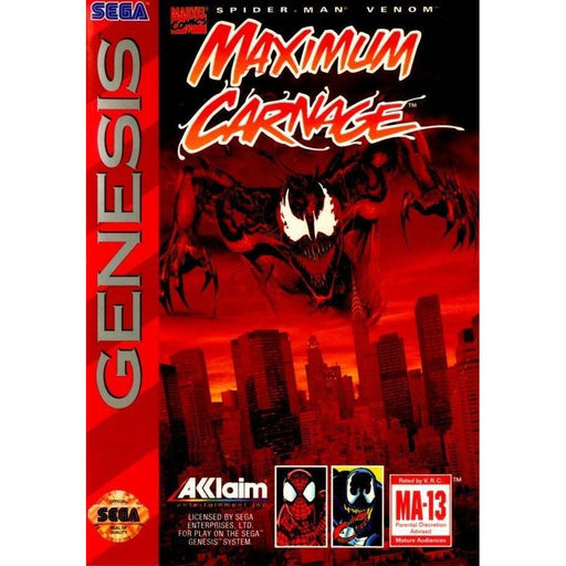 Spider-Man & Venom: Maximum Carnage (Sega Genesis) - Premium Video Games - Just $0! Shop now at Retro Gaming of Denver