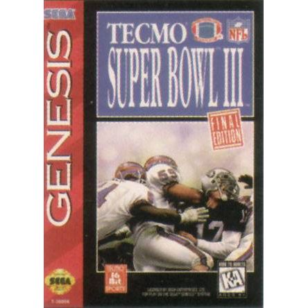 Tecmo Super Bowl III (Sega Genesis) - Premium Video Games - Just $0! Shop now at Retro Gaming of Denver