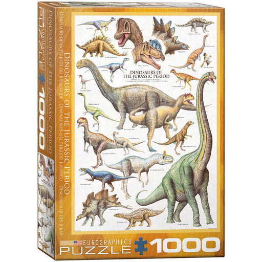 Puzzle: Natural History Charts - Dinosaurs of the Jurassic Period - Premium Puzzle - Just $19.99! Shop now at Retro Gaming of Denver