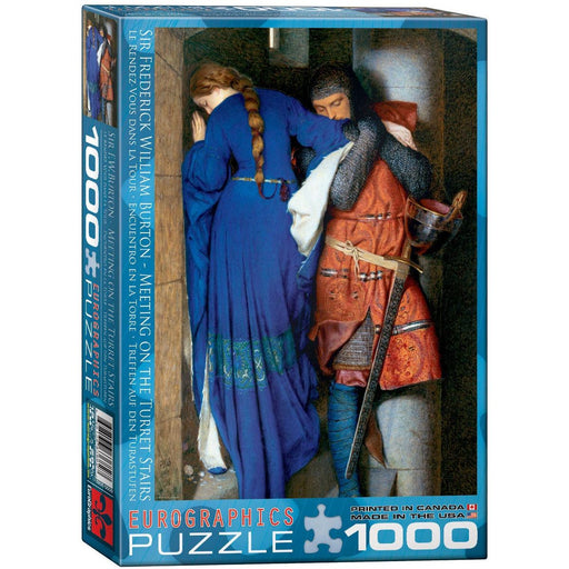 Puzzle: Fine Art Masterpieces - Meeting on the Turret Stairs by Sir Frederick William Burton - Premium Puzzle - Just $19.99! Shop now at Retro Gaming of Denver