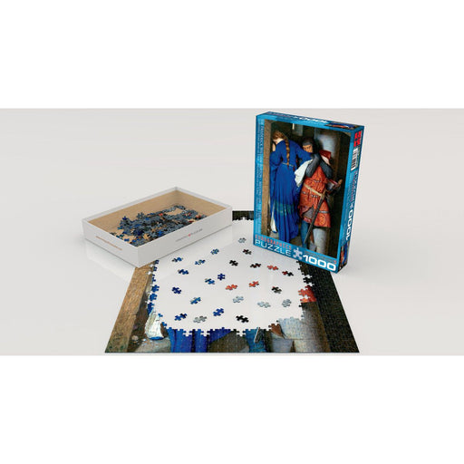Puzzle: Fine Art Masterpieces - Meeting on the Turret Stairs by Sir Frederick William Burton - Premium Puzzle - Just $19.99! Shop now at Retro Gaming of Denver