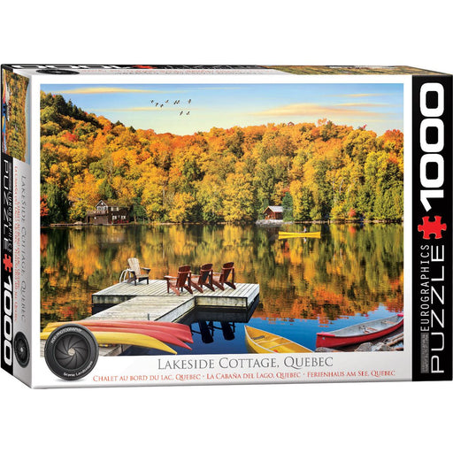 Puzzle: HDR Photography - Lakeside Cottage, Quebec - Premium Puzzle - Just $19.99! Shop now at Retro Gaming of Denver