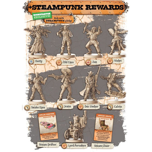 Zombicide: Undead or Alive - Kickstarter Exclusive Steampunk Extras - Premium Board Game - Just $34.99! Shop now at Retro Gaming of Denver