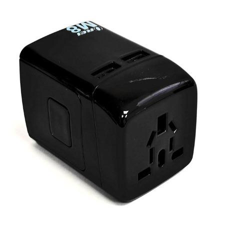 Travel Plug Adapter International World Wide Use with Dual USB Charger - Works in Europe, Asia, Africa, Central America, Japan in Over 150 Countries - Travel Mate - Premium Travel adapter - Just $19.99! Shop now at Retro Gaming of Denver