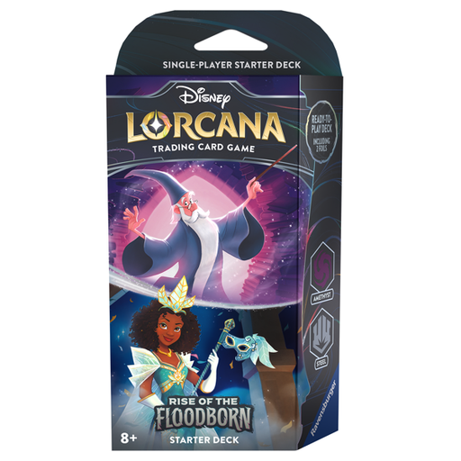 Disney Lorcana: Rise of the Floodborn Starter - Merlin and Tiana (Amethyst/Steel deck) - Premium CCG - Just $19.99! Shop now at Retro Gaming of Denver