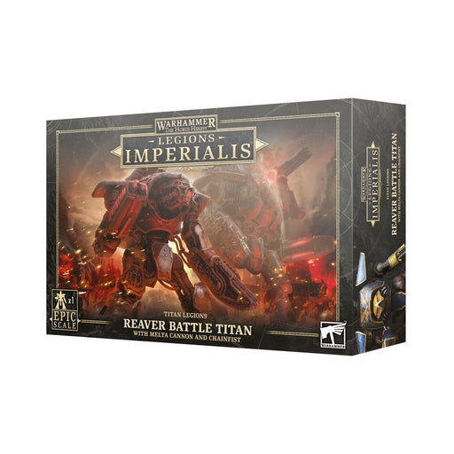 Warhammer Legions Imperialis: Reaver Battle Titan with Melta Cannon and Chainfist - Premium Miniatures - Just $60! Shop now at Retro Gaming of Denver
