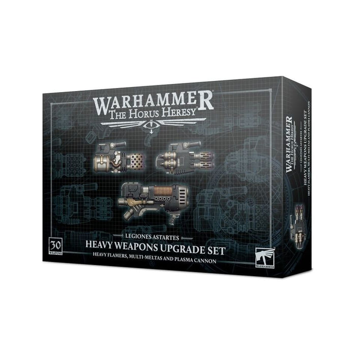 Warhammer: The Horus Heresy - Heavy Weapons Upgrade Set: Heavy Flamers, Multi-meltas, and Plasma Cannons - Premium Miniatures - Just $47! Shop now at Retro Gaming of Denver