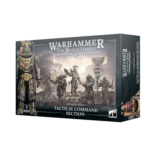 Warhammer 40k: The Horus Heresy - Solar Auxilia Tactical Command Section - Premium Miniatures - Just $35! Shop now at Retro Gaming of Denver