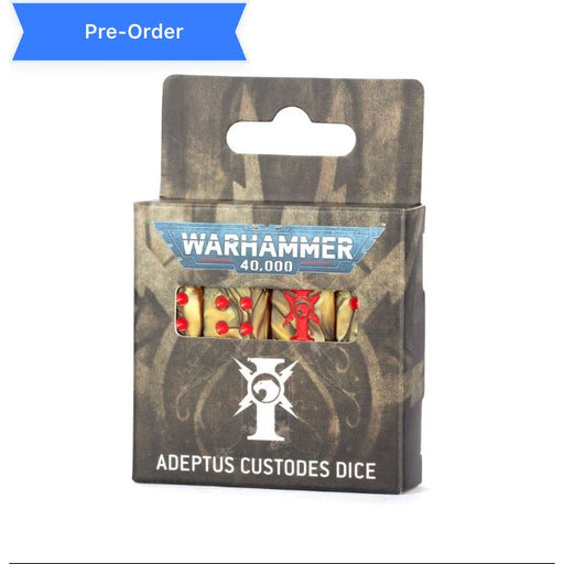 Warhammer 40K: Adeptus Custodes - Dice Set - Premium Miniatures - Just $32! Shop now at Retro Gaming of Denver