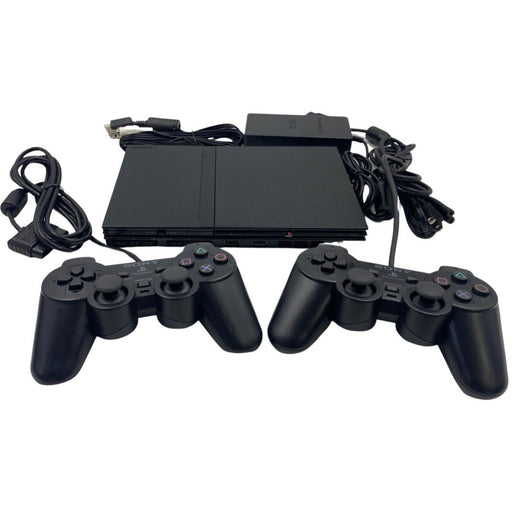 Slim (Black) PlayStation 2 System (2 - OEM Controllers) - Premium Video Game Consoles - Just $125.99! Shop now at Retro Gaming of Denver