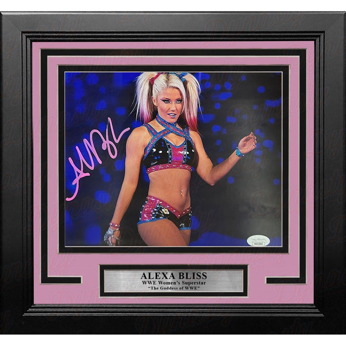 Alexa Bliss Making Her Entrance Autographed Framed WWE Wrestling Photo - Premium Autographed Framed Wrestling Photos - Just $199.99! Shop now at Retro Gaming of Denver