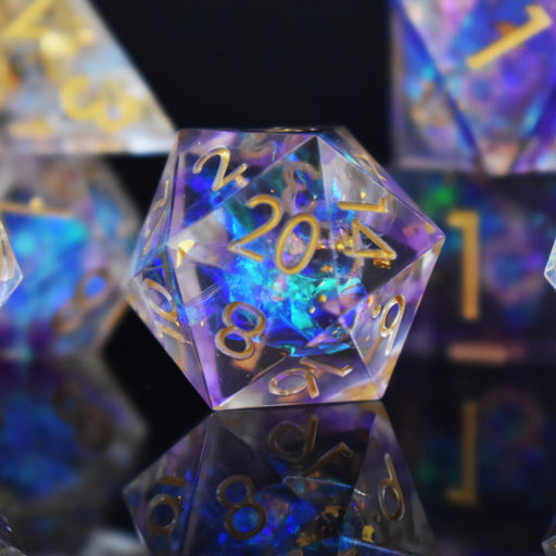 Astral Projection Sharp-Edged Resin Dice Set - Premium Resin - Just $39.99! Shop now at Retro Gaming of Denver