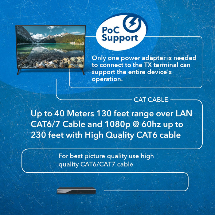 Ultra HD HDBaseT HDMI Extender Upto 230ft @4K Over Cat5e/6 (EX-230UHD) - Premium Extender - Just $129.99! Shop now at Retro Gaming of Denver