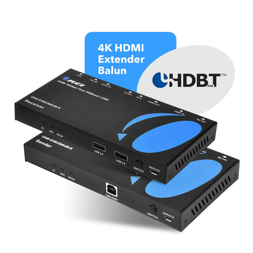 4K HDBaseT HDMI Extender Over CAT5e/6/7 with ARC/eARC & KVM Control up to 330 Ft (UHD-EXB330AUR-K) - Premium Extender - Just $389.99! Shop now at Retro Gaming of Denver