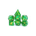 Captured Magic Hand Sanded Sharp Edge Resin - Green - Premium Polyhedral Dice Set - Just $39.99! Shop now at Retro Gaming of Denver