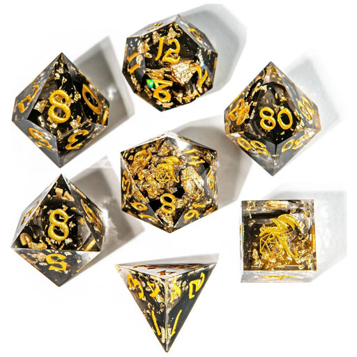 Captured Magic Hand Sanded Sharp Edge Resin - Tainted Treasures - Premium Polyhedral Dice Set - Just $44.99! Shop now at Retro Gaming of Denver