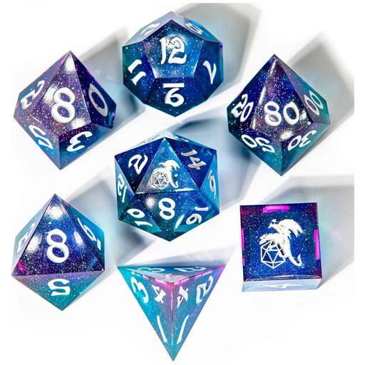 Captured Magic Hand Sanded Sharp Edge Resin - Fairy Stone - Premium Polyhedral Dice Set - Just $44.99! Shop now at Retro Gaming of Denver