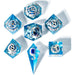 Captured Magic Hand Sanded Sharp Edge Resin - Always Watching Blue Eyes - Premium Polyhedral Dice Set - Just $59.99! Shop now at Retro Gaming of Denver