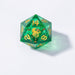 Captured Magic Liquid Core Hand Sanded Sharp Edge Resin - Green - Premium Polyhedral Dice Set - Just $59.99! Shop now at Retro Gaming of Denver