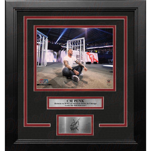 CM Punk Returns at Survivor Series 8" x 10" Framed WWE Wrestling Photo with Engraved Autograph - Premium Engraved Signatures - Just $79.99! Shop now at Retro Gaming of Denver