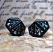Fangs of Winter Obsidian Stone Dice Set - Premium Stone/Glass - Just $89.99! Shop now at Retro Gaming of Denver