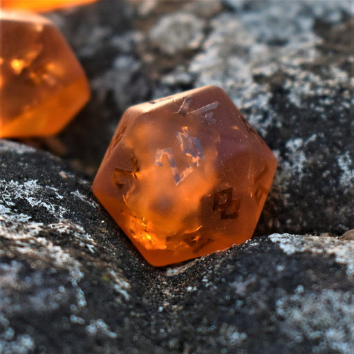 Gates of Helheim Raised Lava Glass Dice Set - Premium Stone/Glass - Just $89.99! Shop now at Retro Gaming of Denver