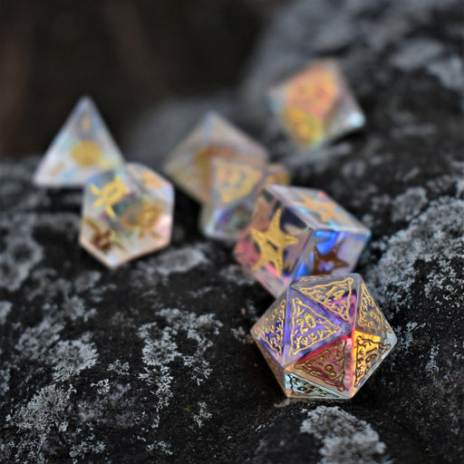 Siren's Song Prism Glass Dice Set - Premium Stone/Glass - Just $89.99! Shop now at Retro Gaming of Denver