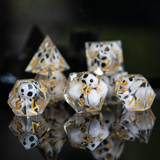 Corpse Gold Sharp-Edged Resin Dice Set - Premium Resin - Just $39.99! Shop now at Retro Gaming of Denver