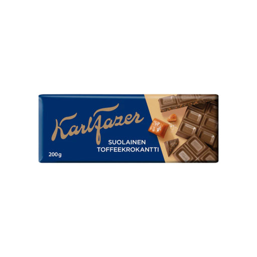 Fazer Salty Toffee Crunch Milk Chocolate Bar (7.05oz)(Finland) - Premium  - Just $10.99! Shop now at Retro Gaming of Denver