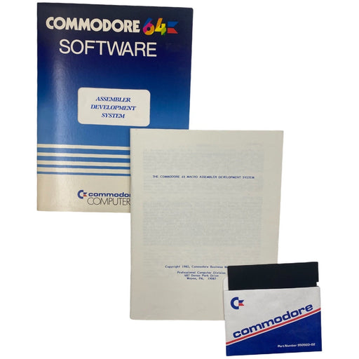 Commodore 64 Software - Assembler Development System - Premium Books & Manuals - Just $49.99! Shop now at Retro Gaming of Denver