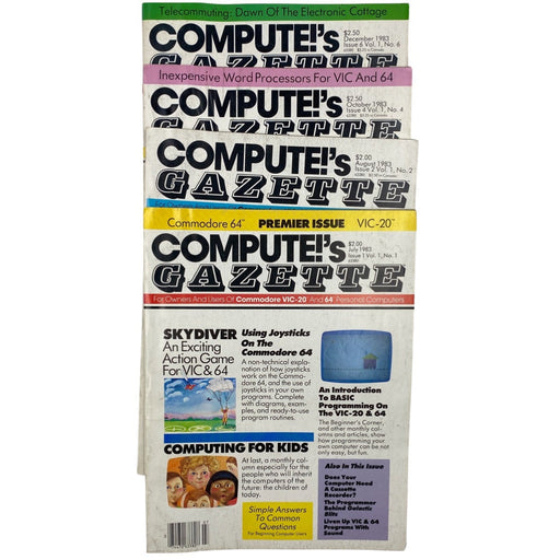 Compute's Gazette 1983 Back Issue(s) C64 C128 VIC-20 Commodore 64 Magazine - Premium Books & Manuals - Just $39.99! Shop now at Retro Gaming of Denver