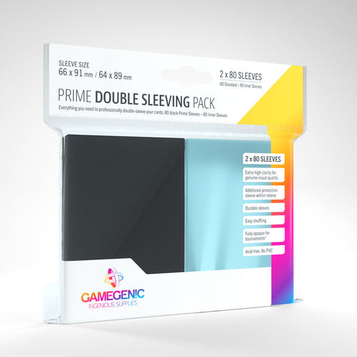 GameGenic Prime Card Sleeves: Double Sleeving Pack Black - Premium Accessories - Just $6.99! Shop now at Retro Gaming of Denver