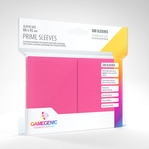 GameGenic Prime Card Sleeves: Pink - Premium Accessories - Just $7.49! Shop now at Retro Gaming of Denver