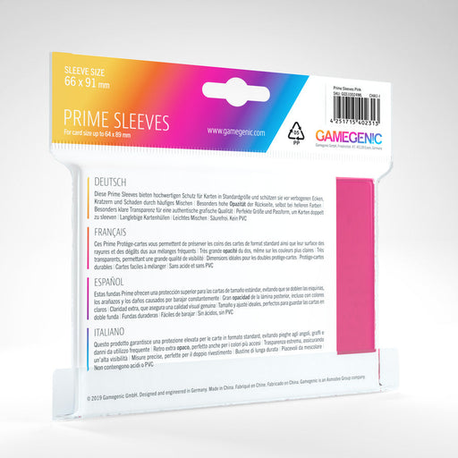 GameGenic Prime Card Sleeves: Pink - Premium Accessories - Just $7.49! Shop now at Retro Gaming of Denver