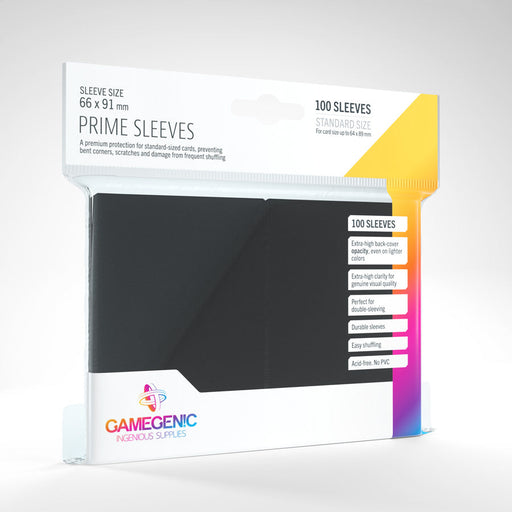 GameGenic Prime Card Sleeves: Black - Premium Accessories - Just $7.49! Shop now at Retro Gaming of Denver