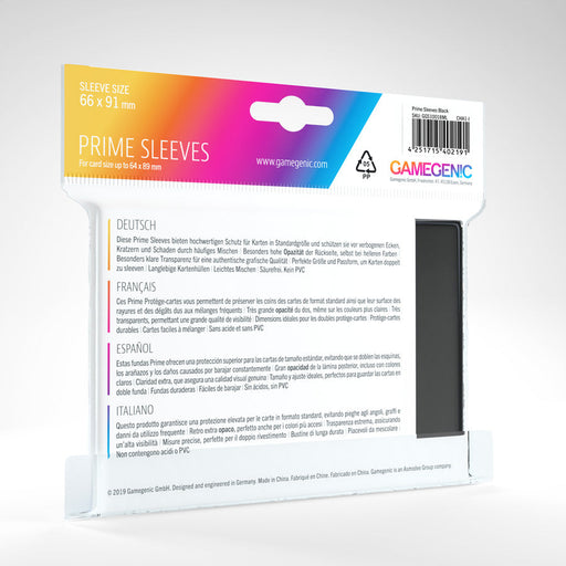 GameGenic Prime Card Sleeves: Black - Premium Accessories - Just $7.49! Shop now at Retro Gaming of Denver