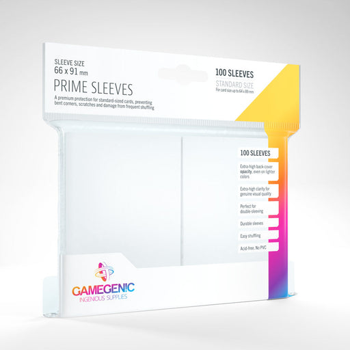 GameGenic Prime Card Sleeves: White - Premium Accessories - Just $7.49! Shop now at Retro Gaming of Denver