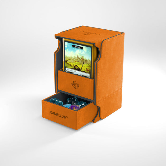 GameGenic Watchtower 100+ Card Convertible Deck Box: Orange - Premium Accessories - Just $32.99! Shop now at Retro Gaming of Denver