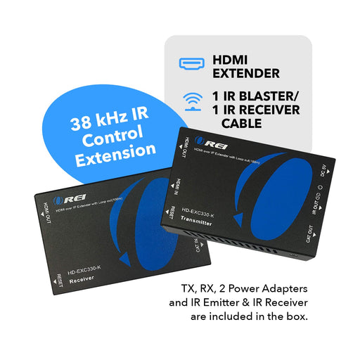 HDMI Over IP Extender Full HD 1080P upto 330 ft CAT5e/6 Cable with IR (HD-EXM330-K) - Premium Extender - Just $59.99! Shop now at Retro Gaming of Denver